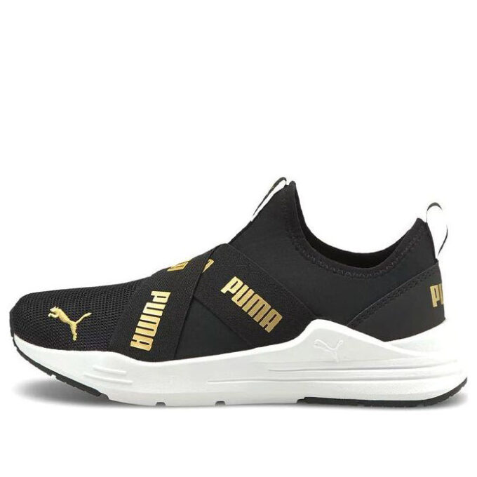 (GS) Wired Run Slip-On „Black Team Gold”