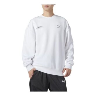 Jednokolorowy sweter casualowy „Biały”