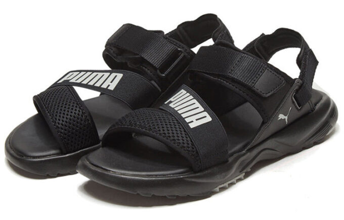 Js Trali Sandały Czarne Unisex