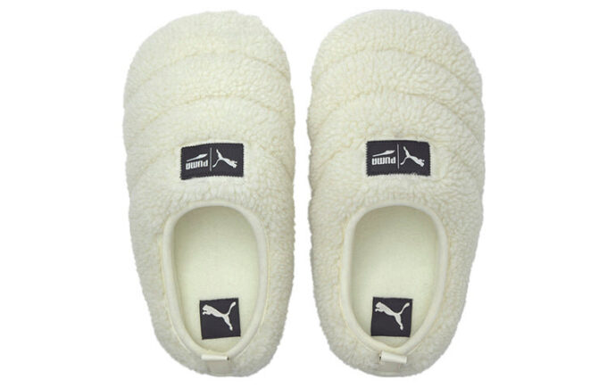 Kapcie Scuff Sherpa „Whisper White”