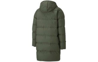 Klasyczna długa kurtka puchowa „Army Green”