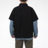 Klasyczna, oversize’owa koszulka polo z krótkim rękawem w kolorze czarnym