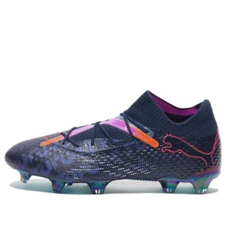 Korki piłkarskie Future 7 Ultimate FG/AG w kolorze granatowo-różowo-czerwonym