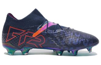 Korki piłkarskie Future 7 Ultimate FG/AG w kolorze granatowo-różowo-czerwonym