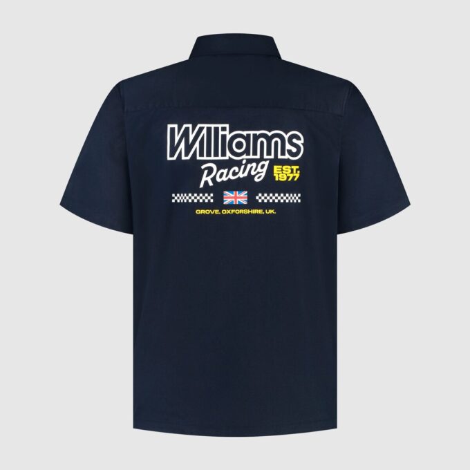 Koszula męska Williams Racing z guzikami z przodu Koszula męska Williams Racing z guzikami z przodu