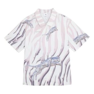 Koszula tkana PUMA x Sorayama w kolorze białym