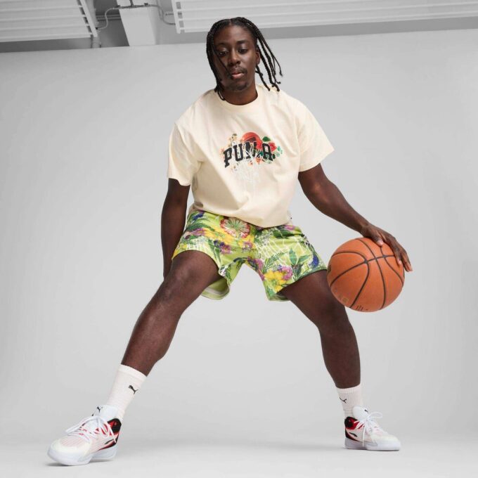 Koszulka do koszykówki Dunked In Florals dla mężczyzn Koszulka do koszykówki Dunked In Florals dla mężczyzn