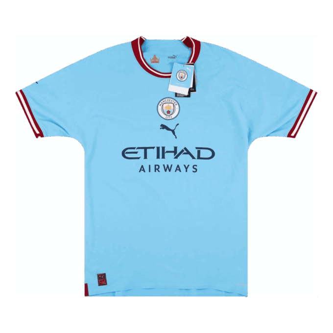 Koszulka domowa zawodnika Manchesteru City na sezon 22/23 w kolorze niebieskim