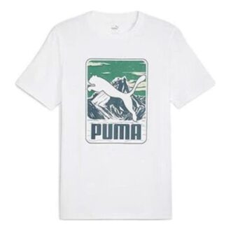 Koszulka graficzna Mountain T-shirt „Biała”