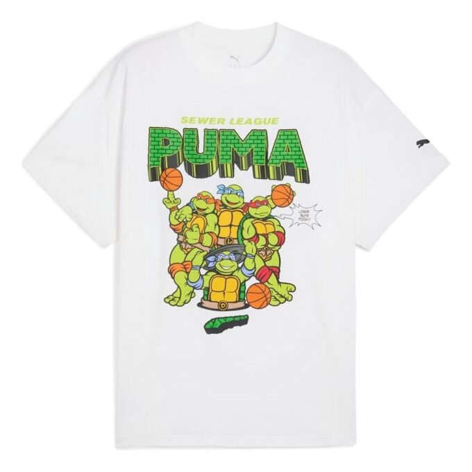 Koszulka koszykarska PUMA x TMNT „Biała”