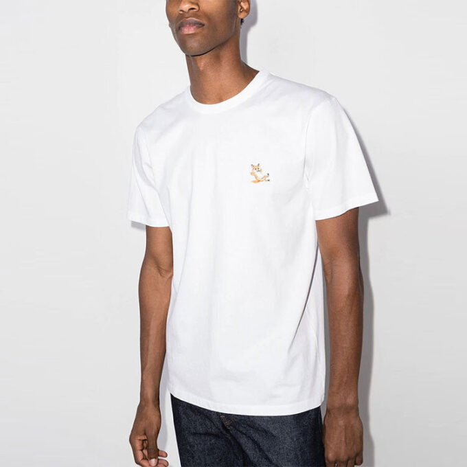Koszulka Maison Kitsune Chillax Fox Patch Classic T-Shirt „White”