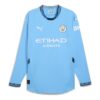 Koszulka Manchester City 2024/25 Authentic Home z długim rękawem w kolorze niebieskim