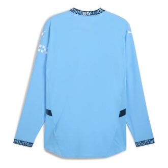 Koszulka Manchester City 2024/25 Authentic Home z długim rękawem w kolorze niebieskim