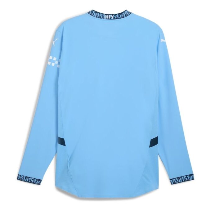 Koszulka Manchester City 2024/25 Authentic Home z długim rękawem w kolorze niebieskim