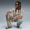 Koszulka męska A$AP ROCKY x PUMA z motywem skóry węża Koszulka męska A$AP ROCKY x PUMA z motywem skóry węża