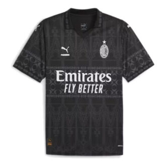 Koszulka piłkarska Ac Milan X Pleasures męska w kolorze czarno-białym Koszulka piłkarska Ac Milan X Pleasures męska w kolorze czarno-białym