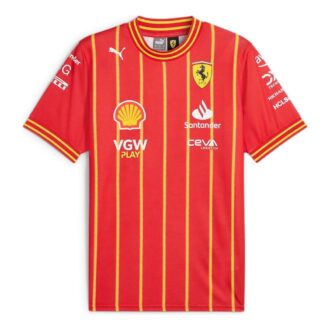 Koszulka piłkarska zespołu Scuderia Ferrari „Leclerc” Koszulka piłkarska zespołu Scuderia Ferrari „Leclerc”