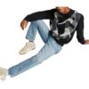Koszulka Players Lounge Knit Crew Neck w kolorze czarnym