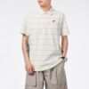 Koszulka polo Downtown Stripe w kolorze beżowym