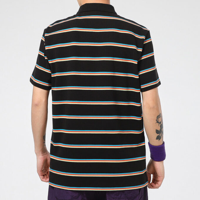 Koszulka polo Downtown Stripe w kolorze czarnym