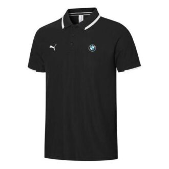 Koszulka polo PUMA x BMW Motorsport „Czarno-biała” Koszulka polo PUMA x BMW Motorsport „Czarno-biała”