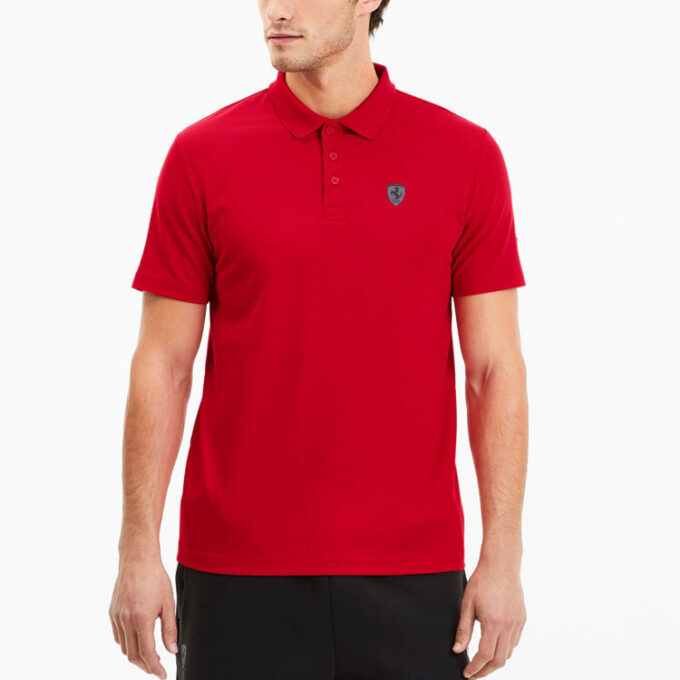Koszulka polo PUMA x Ferrari „Czerwona”