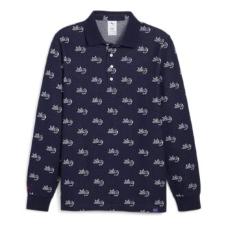 Koszulka polo PUMA x Noah Jacquard w kolorze granatowym Koszulka polo PUMA x Noah Jacquard w kolorze granatowym