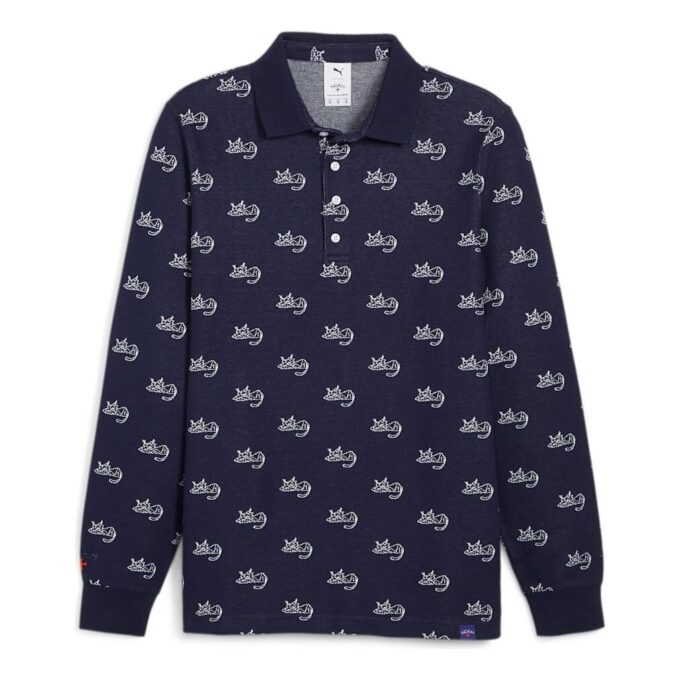 Koszulka polo PUMA x Noah Jacquard w kolorze granatowym