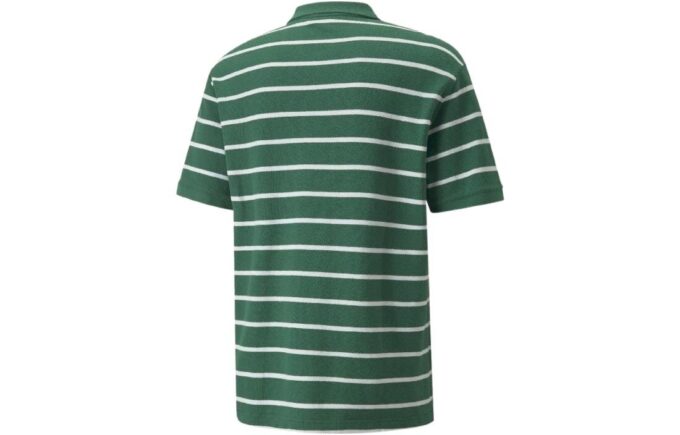 Koszulka polo z krótkim rękawem PUMA x Ami w kolorze zielonym