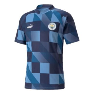 Koszulka przedmeczowa Manchester City F.C. w kolorze granatowo-białym Koszulka przedmeczowa Manchester City F.C. w kolorze granatowo-białym