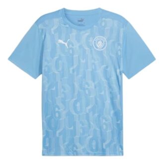 Koszulka przedmeczowa Manchesteru City w kolorze niebieskim Koszulka przedmeczowa Manchesteru City w kolorze niebieskim