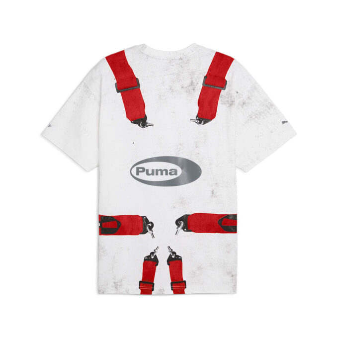 Koszulka PUMA x A$AP ROCKY z pasem bezpieczeństwa „Biało-czerwony”