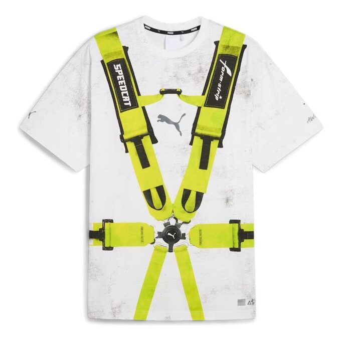 Koszulka PUMA x A$AP ROCKY z pasem bezpieczeństwa „White Lime”