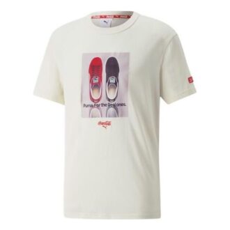 Koszulka PUMA x Coca Cola Relaxed w kolorze białym
