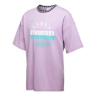 Koszulka PUMA x Diamond Oversize w kolorze fioletowym