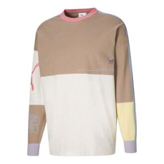 Koszulka PUMA x KS LS TEE z długim rękawem w kolorze kremowo-białym