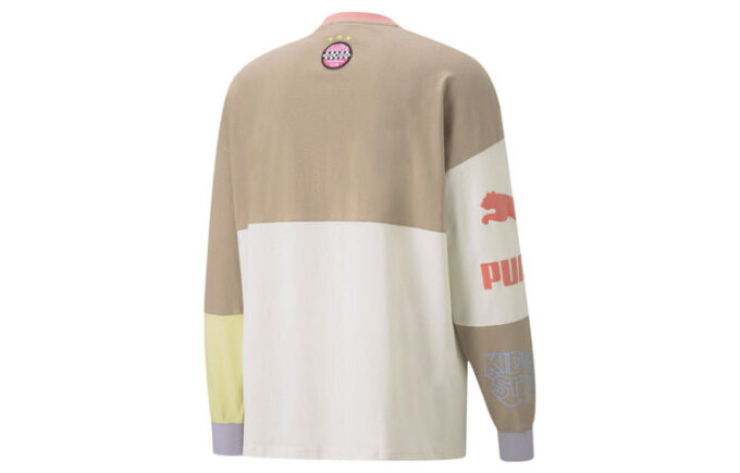 Koszulka PUMA x KS LS TEE z długim rękawem w kolorze kremowo-białym