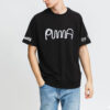 Koszulka PUMA x Mr.Doodle z okrągłym dekoltem i rękawami „Czarno-biały”