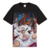 Koszulka PUMA x ONE PIECE z nadrukiem na całej powierzchni „Czarna”