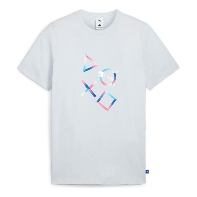 Koszulka PUMA x PlayStation Graphic „Silver Mist”