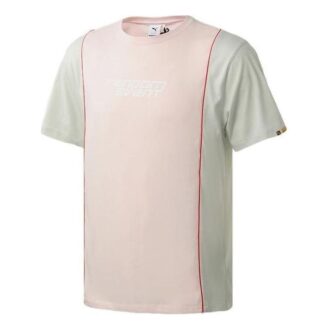 Koszulka PUMA x Randomevent „Różowo-biały turkus”