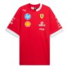 Koszulka PUMA x Scuderia Ferrari 2025 Replica o luźnym kroju dla kierowców „Dark Cherry”