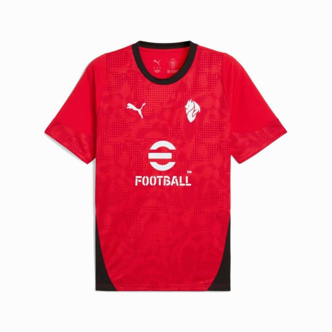 Koszulka treningowa piłkarska AC Milan męska z długim rękawem