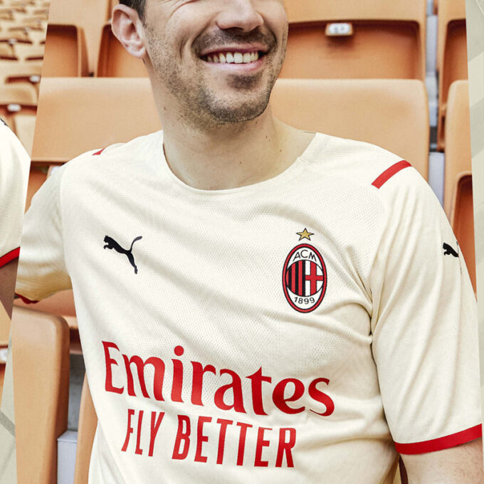 Koszulka wyjazdowa AC Milan Adidas 22/23 Stadium w kolorze białym