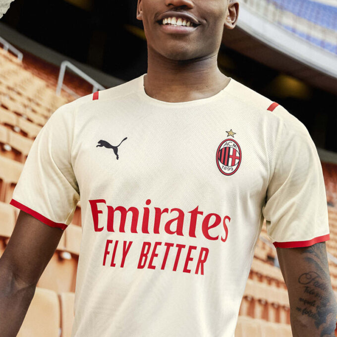 Koszulka wyjazdowa AC Milan Adidas 22/23 Stadium w kolorze białym