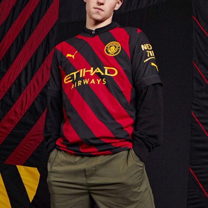 Koszulka wyjazdowa Manchesteru City FC „Czerwona”