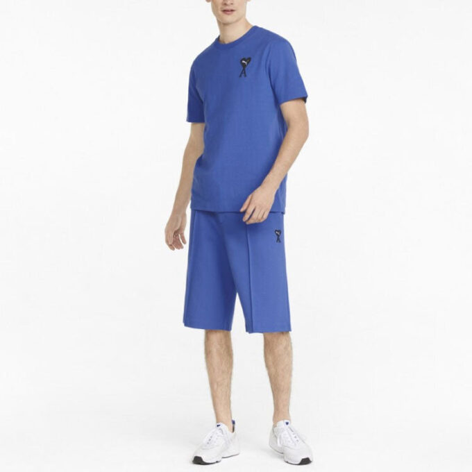 Koszulka z grafiką PUMA x AMI „Niebieska”