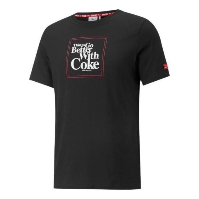 Koszulka z grafiką PUMA x Coca Cola „Czarna”