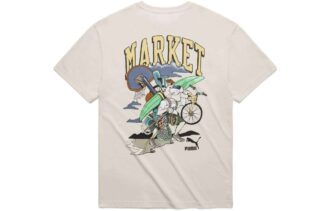 Koszulka z grafiką PUMA x Market w kolorze beżowym
