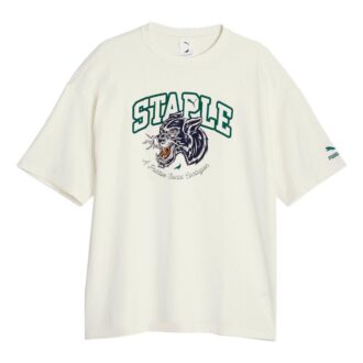 Koszulka z grafiką PUMA x STAPLE w kolorze białym